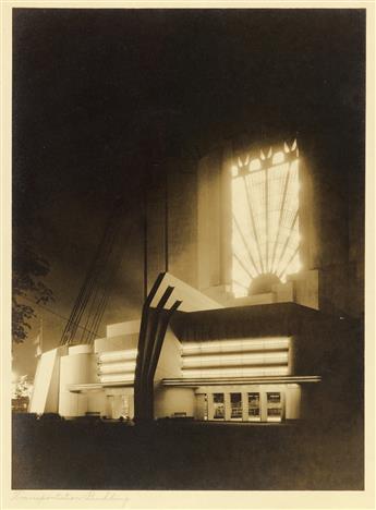 (CHICAGO WORLDS FAIR--KAUFMANN & FABRY) A group of 24 select modernist scenes of the splendid structures displayed throughout the Chic